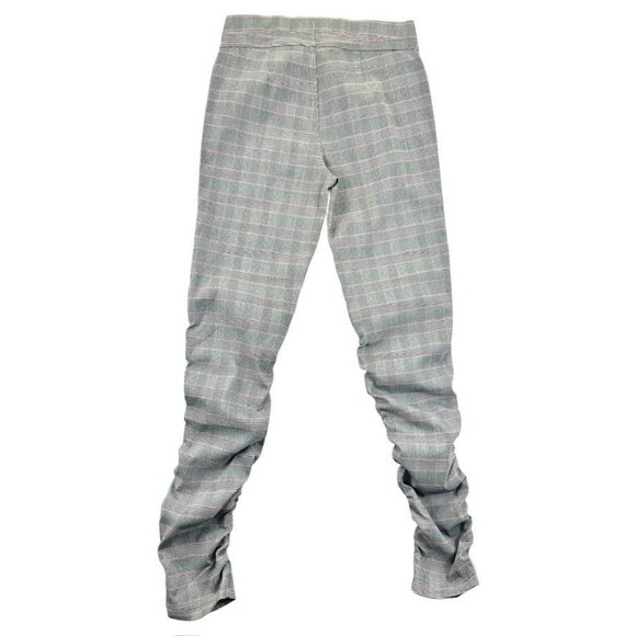 Like An Angel Women's Gray Plaid Moto-Style Skinny Pants XL - Picture 3 of 8